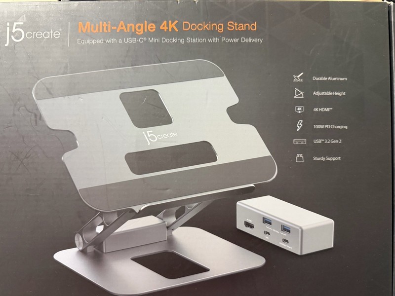 Multi Angle Laptop Stand with Hub for Desk