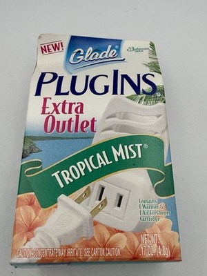 Glade TROPICAL MIST Plugins Refill & Extra Outlet Warmer ~ Discontinued