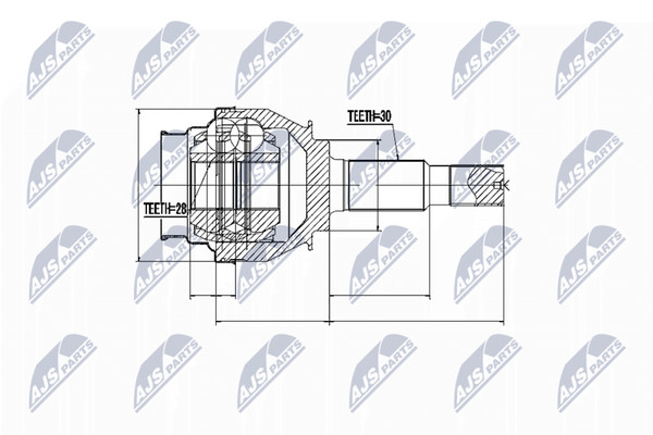 NTY Gelenksatz, Antriebswelle NPZ-TY-095 FüR Lexus-image