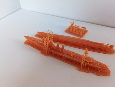 3D Printed 1/700 Model Kit French Fusilier-class Destroyer Unpainted