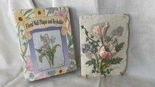 Vintage Tulip Floral Wall Plaque Keyholder 3 Hook Key Holder Cottagecore #2342