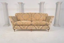 Duresta Ruskin 3 Seater Gold Silver Floral Straight Arm Sofa - RRP £4,900