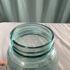 1/2 gallon Atlas Strong Shoulder Mason Blue/green Glass Jar w/ Metal Screw Lid  — photo 6