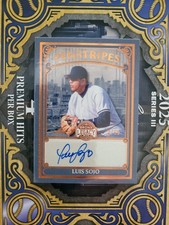 2025 LEAF BRONX LEGACY LUIS SOJO PENSTRIPES AUTO AUTOGRAPH /50