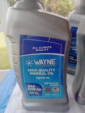 Wayne Mineral Motorcycledrag Race Engine Oil Sae 20w-50 1-quart Api Sl Gasoline Wayne Mineral Motorcycledrag Race Engine Oil Sae 20w-50 1-quart Api Sl Gasoline