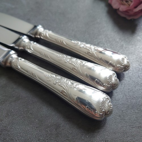 Christofle Marly 6pcs Silverplate Flatware Fruits Knife Excellent - Picture 21 of 24