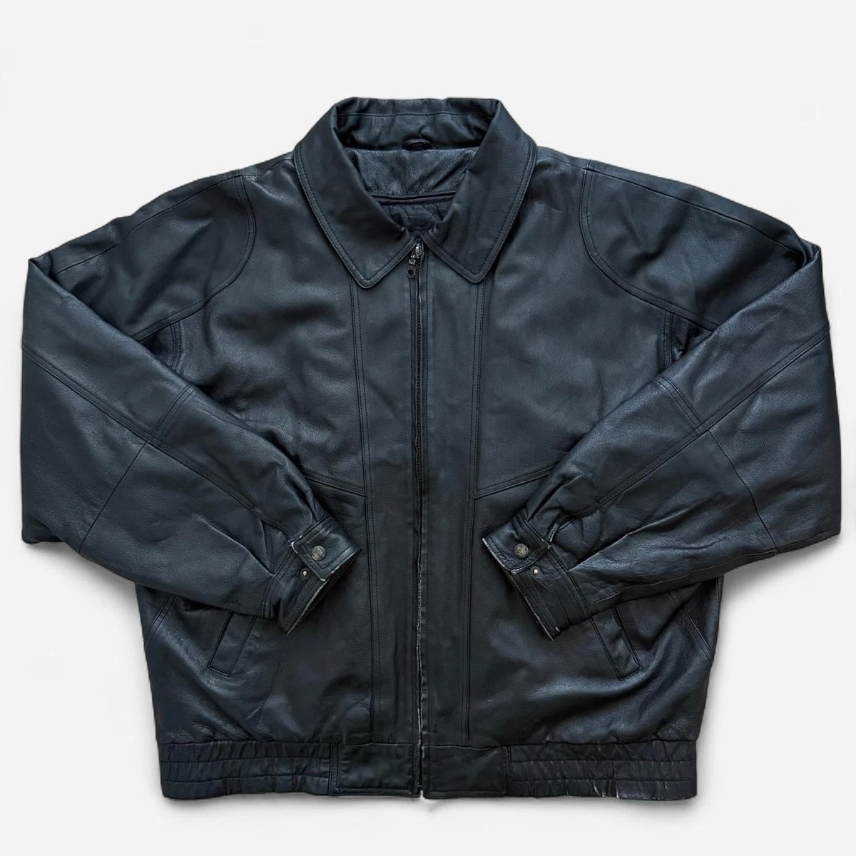 St. John's Bay Leather Outer Shell Black Coats, Jackets & Vests