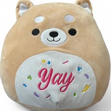 Squishmallow Angie the Shiba Inu Yay Celebration Birthday Bday Plushie 12