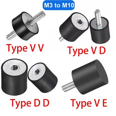 M3 to M10 Anti Vibration Rubber Bobbin Mount Sizes Car Boat Isolator Damper