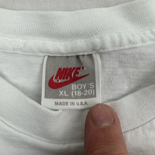 Vintage Bo Club Nike T Shirt YOUTH XL White Sports 90s Bo Jackson Promo USA Made - Picture 8 of 16