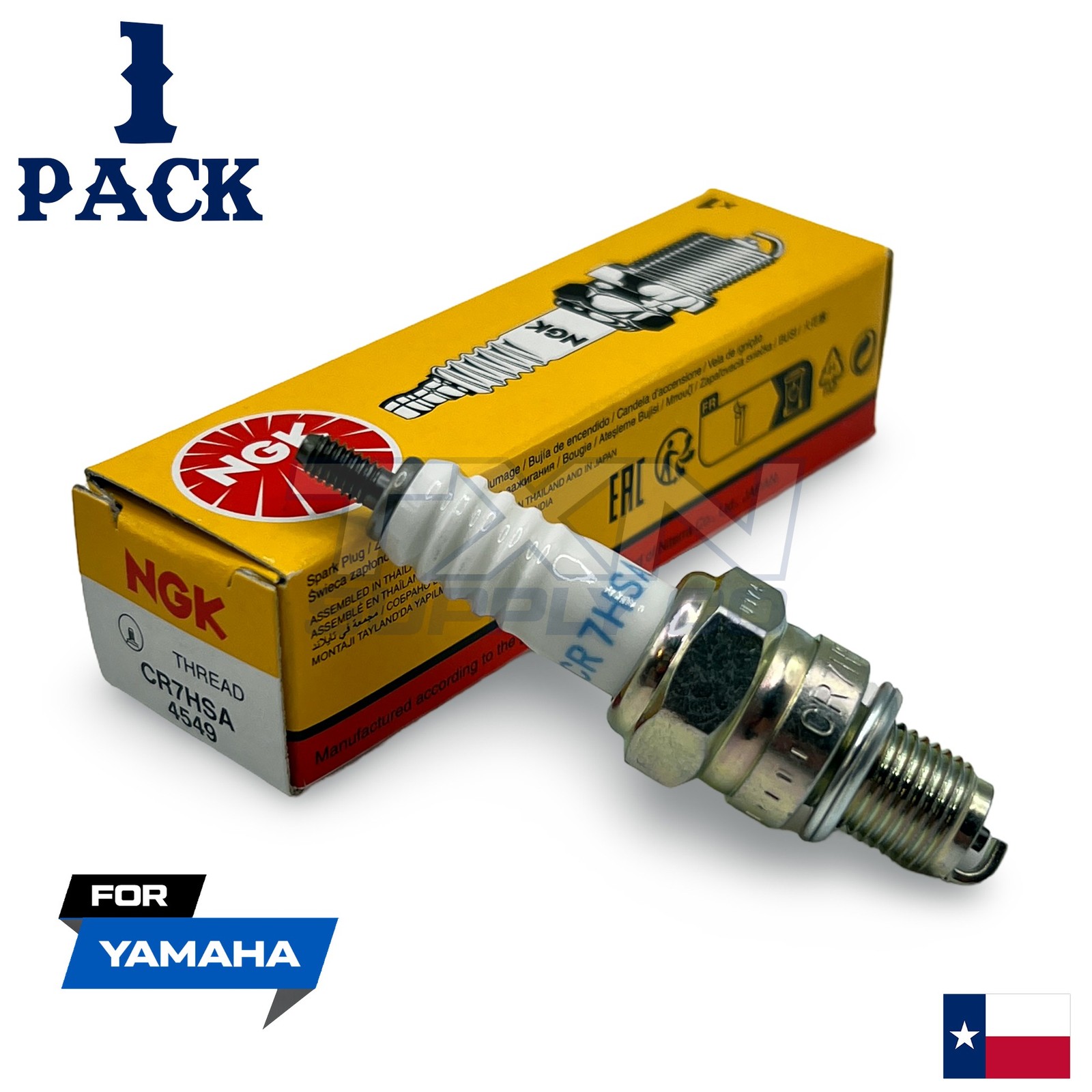 1 NGK Spark Plug - For XTZ 125 K Yamaha Motorcycle