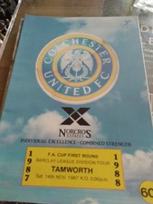 Colcheste United v Tamworth 1987/88   FA Cup