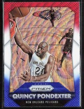 2015-16 Panini Prizm QUINCY PONDEXTER RWB Prizm Card #105 New Orleans Pelicans