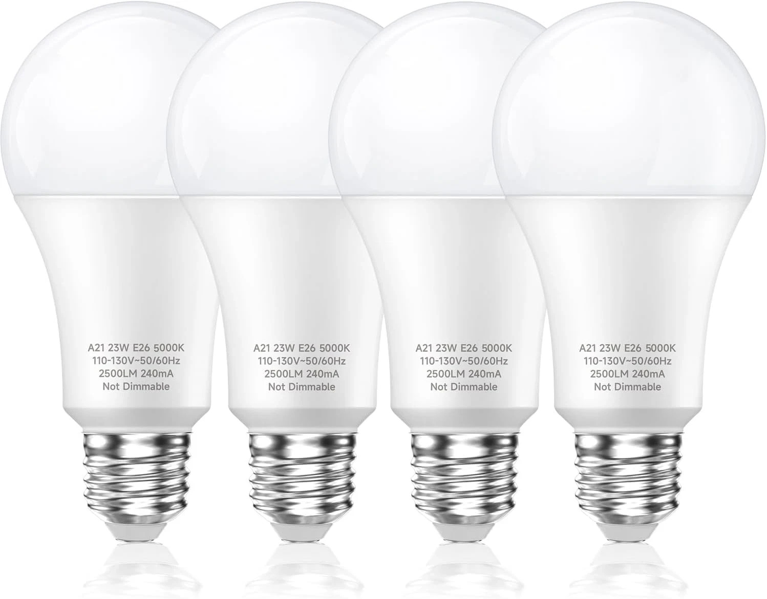 150 Watt LED Light Bulbs, Daylight White 5000K, 2500 Lumens Super Bright LED Bul