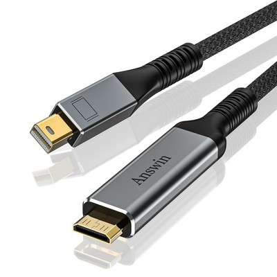 Mini Displayport to Mini HDMI Cable 4K Unidirectional 3Ft 2K@60Hz Thunderbolt...