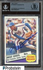Dwight Gooden Signed 1985 Topps #3 New York Mets RC Rookie BGS BAS AUTO