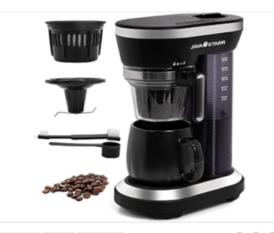 JAVASTARR COFFEE MAKER WITH GRINDER BUILT COFFEE GRINDER MAKAER BH9008G BLACK