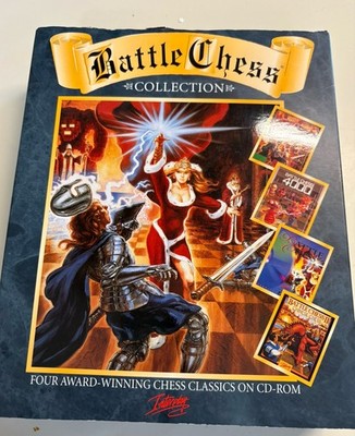Battle Chess  Collection Vintage PC Game Interplay 1994 CD ROM - Big Box