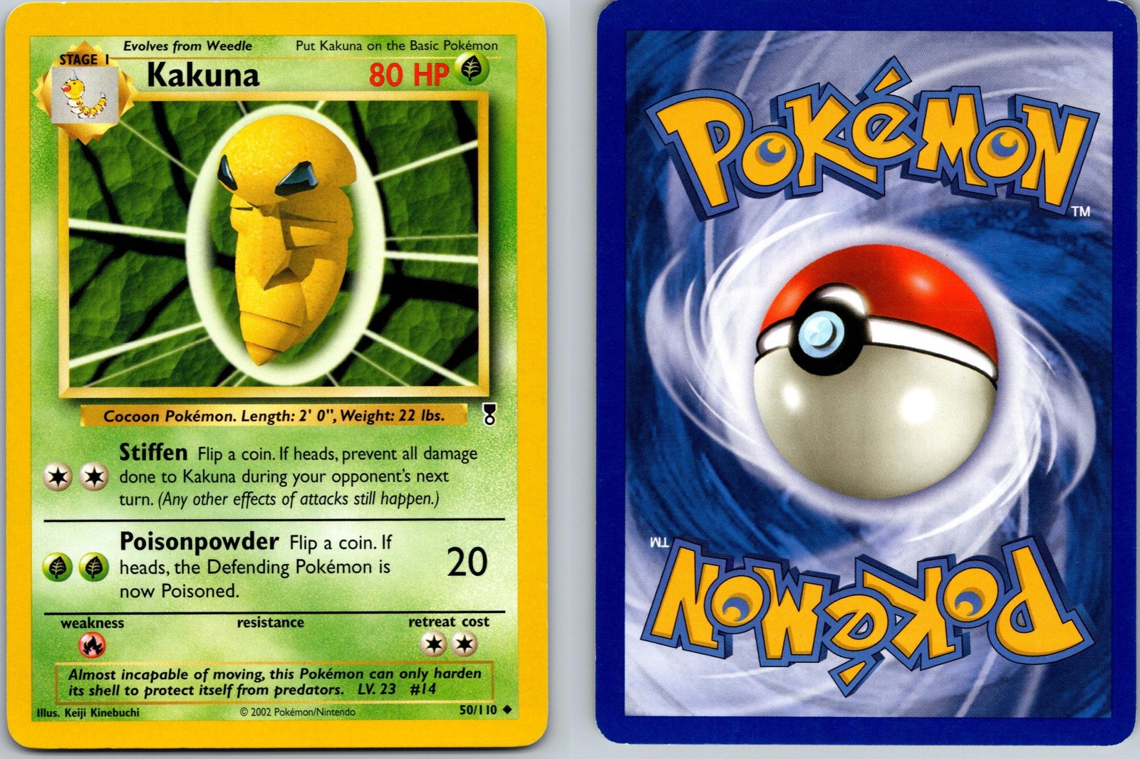 KAKUNA POKEMON LEGENDARY COLLECTION 50/110 UNCOMMON MP
