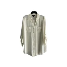 Women’s Size XL I.N. Studio Tunic Blouse In Cream Color