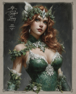 8x10 Poison Ivy Character Art Print - 880391113