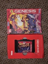 Aladdin Genesis AUTHENTIC Sega COMPLETE Box Manual Sega CIB Disney Aladin