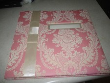 Anna Griffin Scrapbook Floral Album Pre-made, Sheets Paper see pics pink