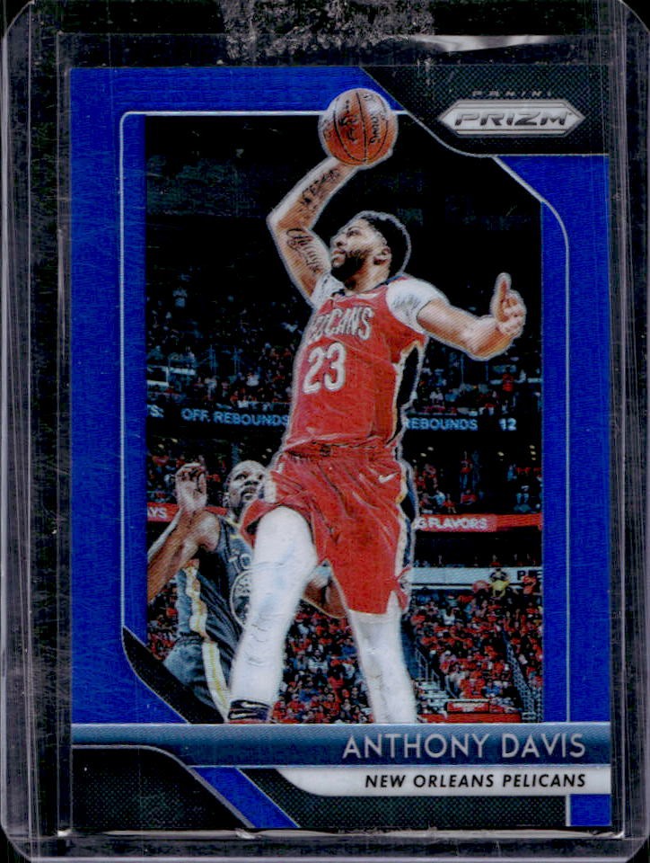 2018-19 Panini Prizm Anthony Davis Prizm Blue #38/199 Pelicans