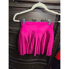 Alo Yoga Grand Slam Tennis Skort Pink Pleated Mini Skirt XS Sporty Activewear