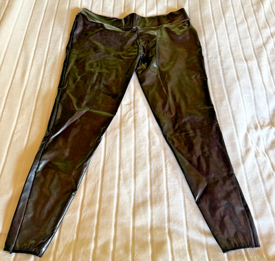 SleekCheek Leggings L/XL schwarz Lackoptik   High Gloss   figurformend