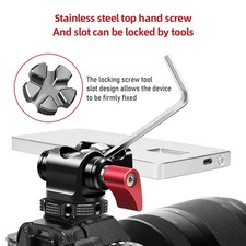 Camera Monitor Mount Cold Shoe Mount Adapter Aluminum Alloy With 1/4 Inch Screw