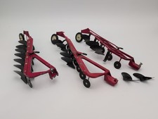 1/16 Ertl Farm Toy International 4 & 7 Bottom Plow Tractor Implement Lot