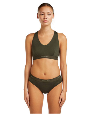 Icebreaker Women s Merino Blend 125 Cool-Lite Sprite Racerback Bra - DK Loden