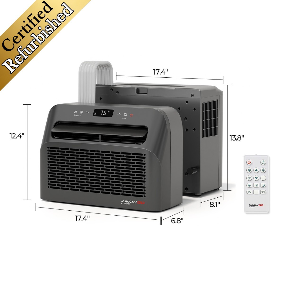 6,500 BTU RV Windows Air Conditioner 120V 4-in-1 AC Unit -Certified Refurbished!