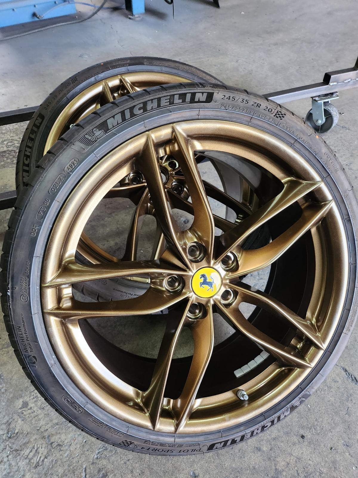 20" FERRARI 488 F8 OEM WHEELS TIRES ORIGINAL