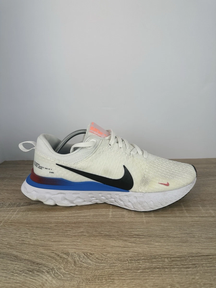 Nike React Infinity Run Flyknit 3 White Photo Blue Red for Sale