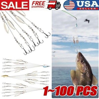 alabama rig fishing lure for sale Bass Swimbait Kit Umbrella Rigs Swivels Snap Trout Salmon Tackle Tips+EWG Hooks+T-Tail Soft Lures This Diamond Baits 3.5 Tight Wad Umbrella Rig has five 3 1/2 arms and 4 blades Alabama Umbrella Rig Fishing 5-Pack