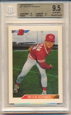 1992 Bowman Trevor Hoffman (Rookie Card) (HOF) (#11) (10 Centering) BGS9.5 BGS. rookie card picture
