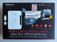 Macally Mobile Wi-Fi Pocket Drive SD and USB Wireless Storage