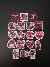Emo Goth Punk Vinyl Stickers Pink Black Heartbreak Skull Alt Aesthetic Decals