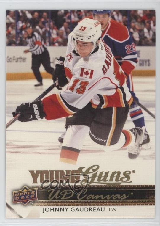 2014-15 Upper Deck UD Canvas Young Guns Johnny Gaudreau #C96 5xh