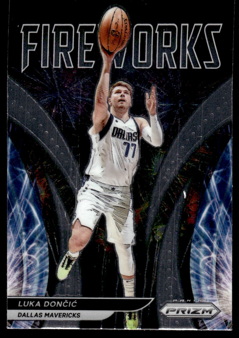 2021-22 Panini Prizm Fireworks Luka Doncic Dallas Mavericks #4