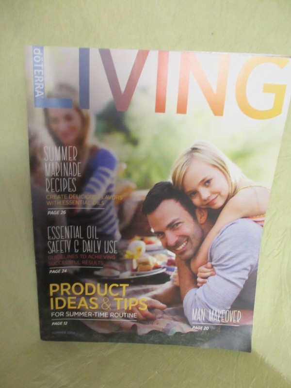 doTerra oil Living magazine Summer 2014 Marinade recipes Man makeover Back Issue