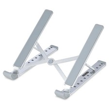 Image of StarTech Foldable Laptop Riser Stand Portable Height Adjustable Ergonomic Lap...
