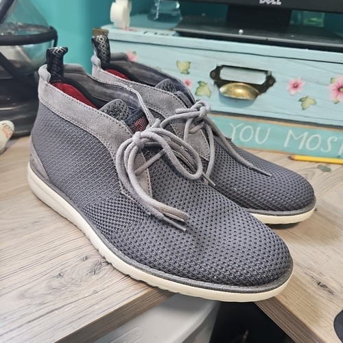 UGG Men's Union Chukka HyperWeave Chukka Boot - Size 8 Dark Grey