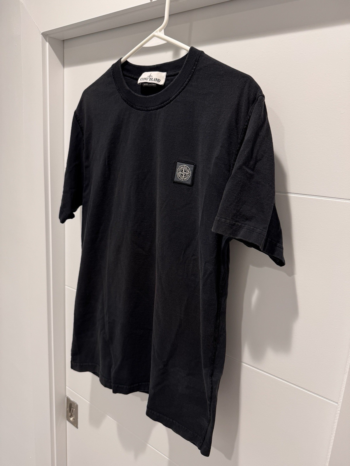 Stone Island Mens Black Patch Program Tee Size M … - image 3