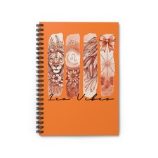 Leo Vibes Spiral Notebook - Zodiac Leo lined notebook