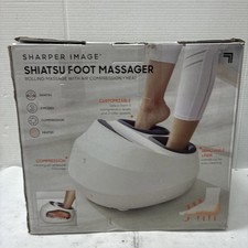 SHARPER IMAGE Shiatsu Foot Massager Rolling Massage with Air Compression
