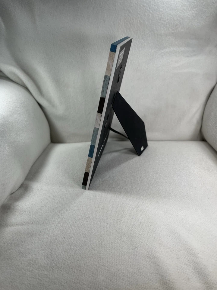 "Marco de madera envejecida rústico Green Tree azul blanco marrón 5x7""" Foto 4 de 4