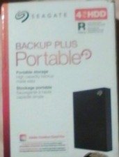 Seagate Backup Plus Portable 4TB External HDD Hard Drive, Black
